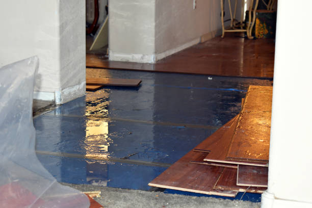 Professional Water Damage Restoration technician working in Groton, MA
